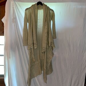 Spell heather long knit cardigan hotsell